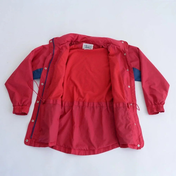Vintage Northern Reflections Cottage Essentials Red w Blue Zip Up Hood Jacket M - Picture 13 of 13